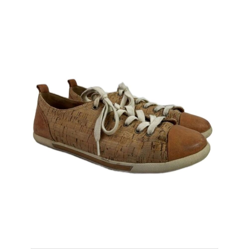 Kork-ease Silvia Brown Cork Leather Women's Sneakers